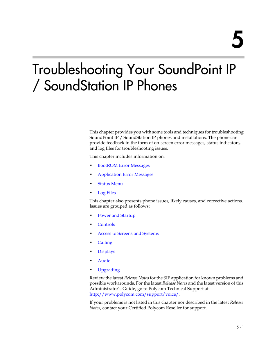 Phones –1, K, refer to, Troubleshooting your | Soundpoint ip / soundstation ip phones, Troubleshooting your soundpoint ip, Soundstation ip phones | Polycom SOUNDPOINT SIP 2.2.0 User Manual | Page 99 / 254