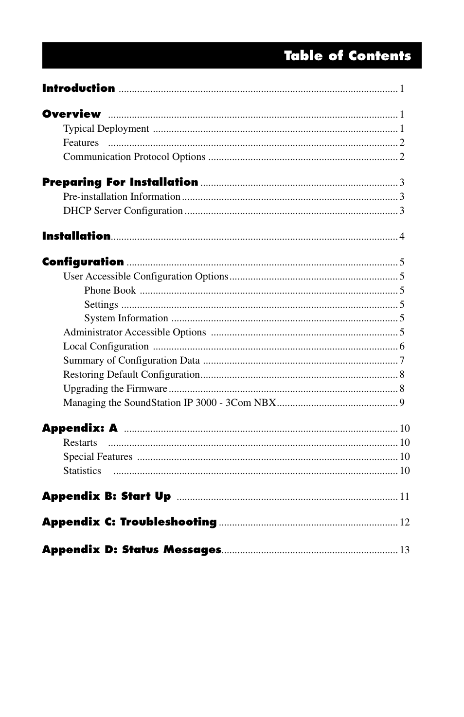 Polycom IP3000-3COM User Manual | Page 3 / 20