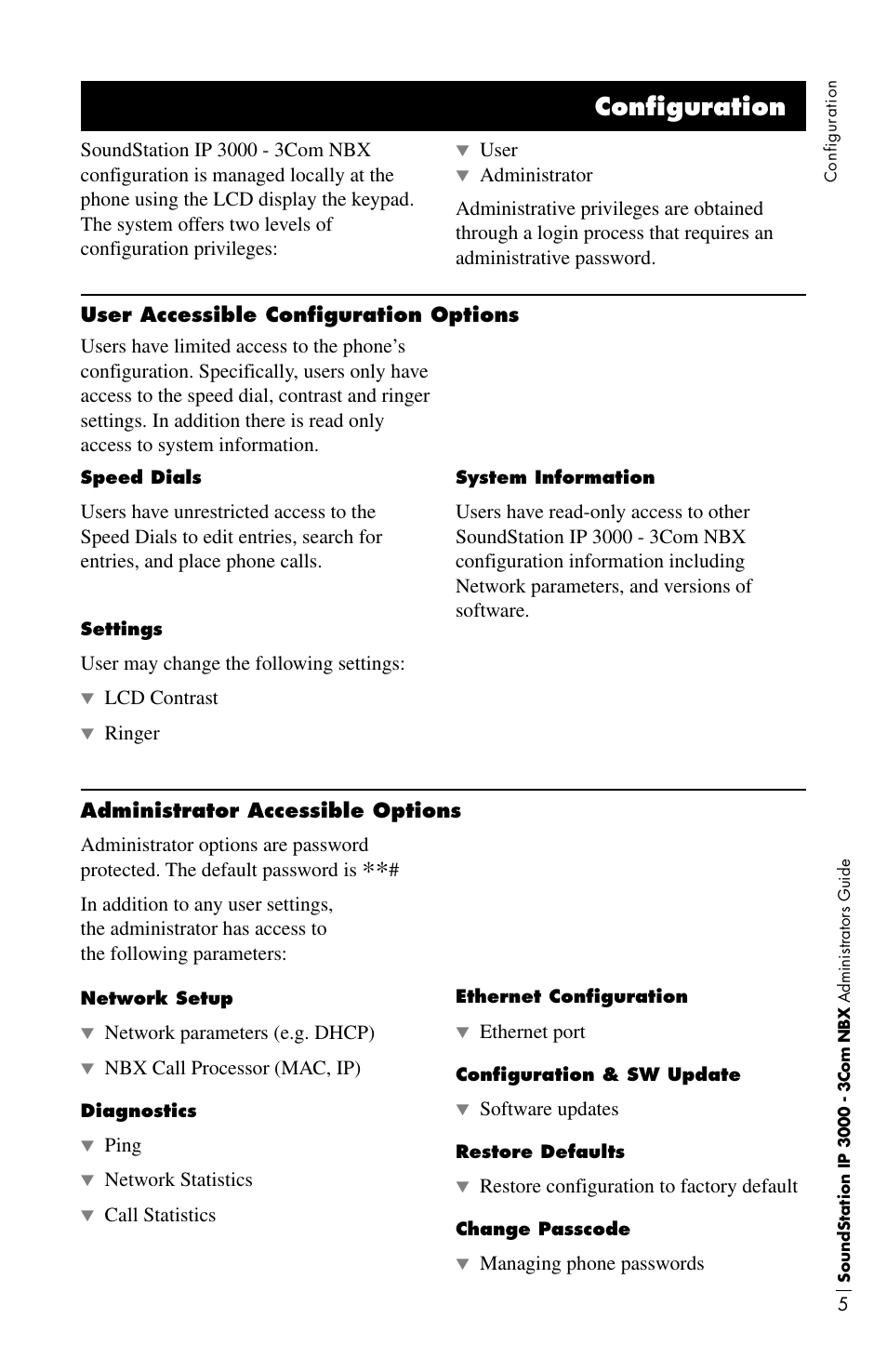 Configuration | Polycom IP3000-3COM User Manual | Page 9 / 20