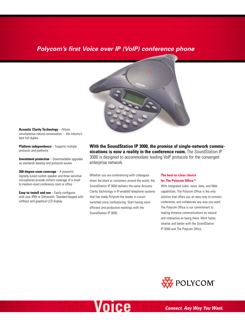 Polycom IP 3000 User Manual | 2 pages