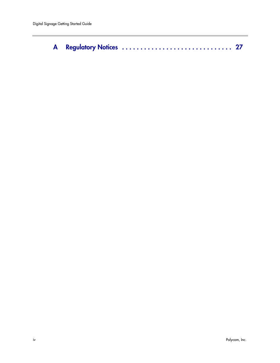Aregulatory notices | Polycom PDS 725-78600-002A2 User Manual | Page 4 / 32