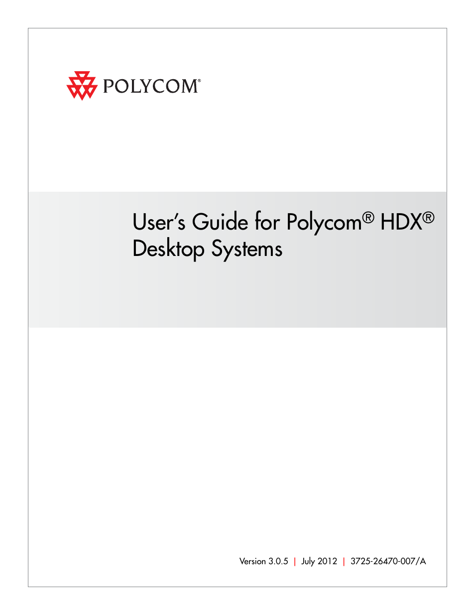 Polycom 3725-26470-004/A User Manual | 49 pages