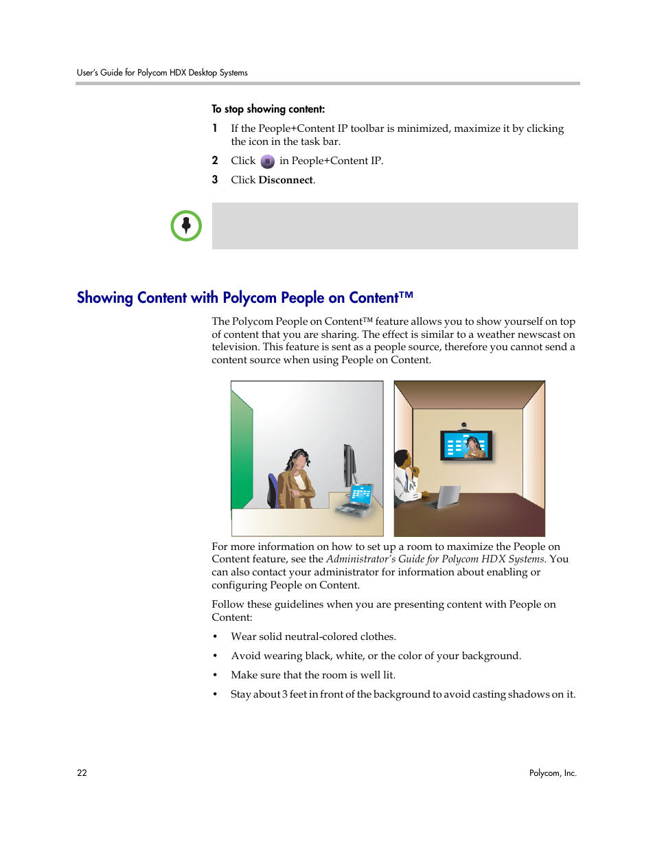 Showing content with polycom people on content | Polycom 3725-26470-004/A User Manual | Page 26 / 49