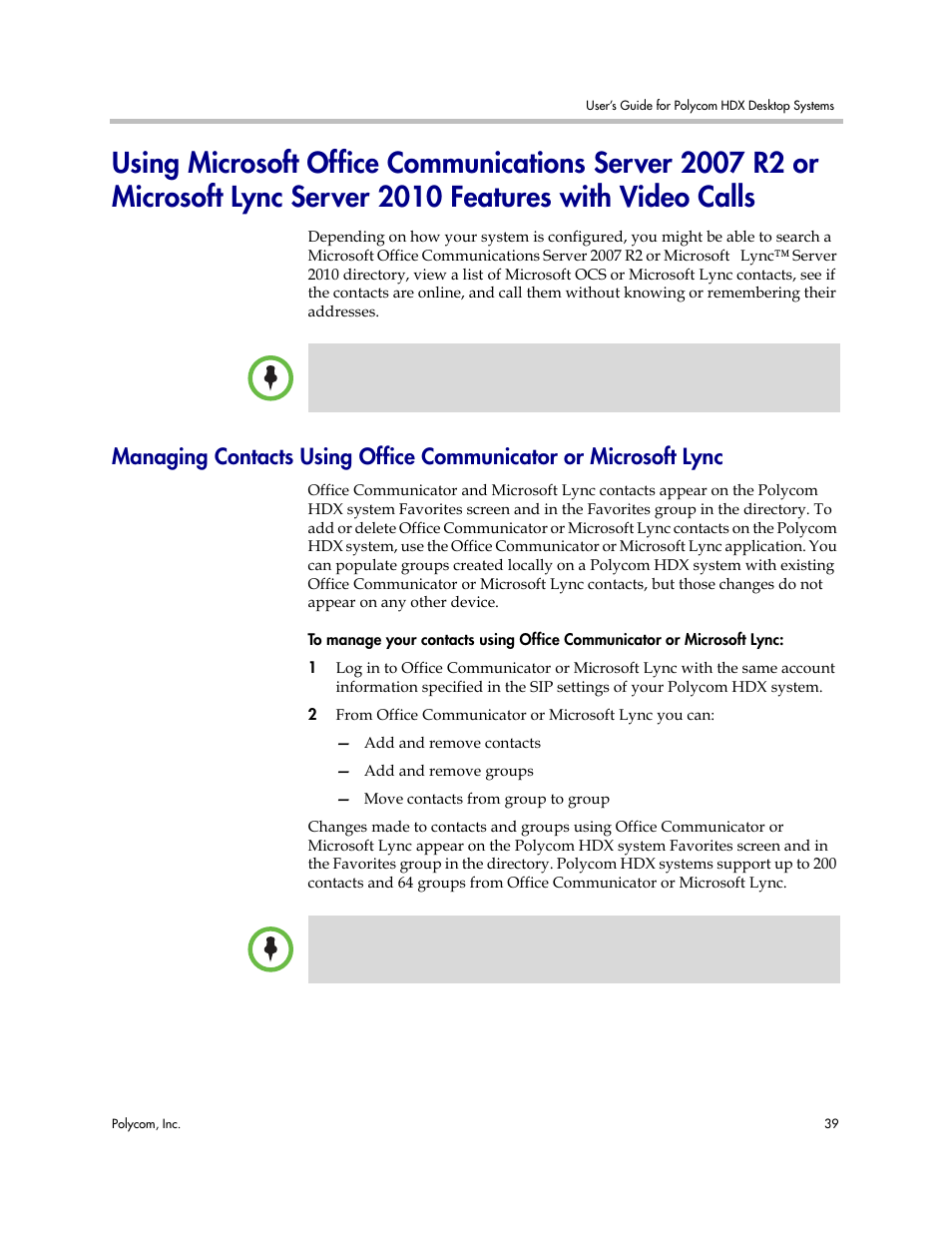 Using microsoft office | Polycom 3725-26470-004/A User Manual | Page 43 / 49