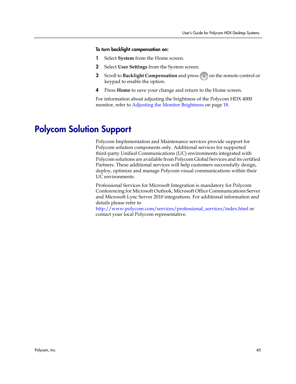 Polycom solution support | Polycom 3725-26470-004/A User Manual | Page 49 / 49