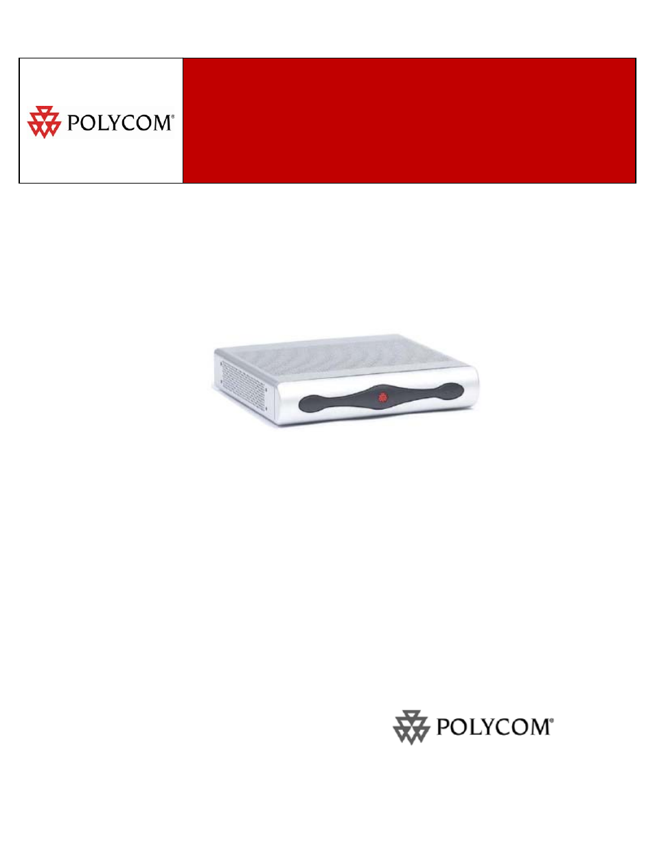 Polycom QSX 3725-22370-001/B User Manual | 64 pages