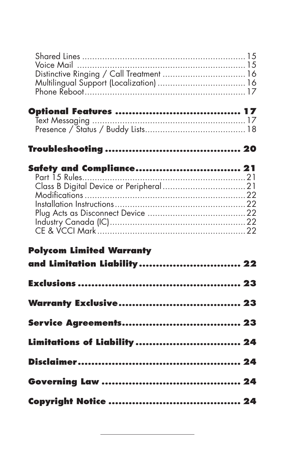 Polycom SOUNDPOINT IP 600 SIP 1.6.X User Manual | Page 3 / 29