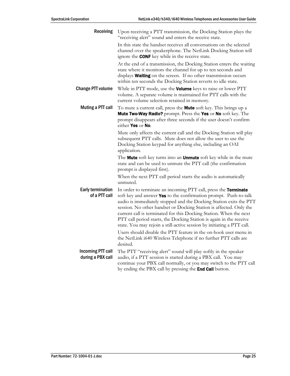 Polycom SpectraLink NetLink DCX100 User Manual | Page 25 / 50