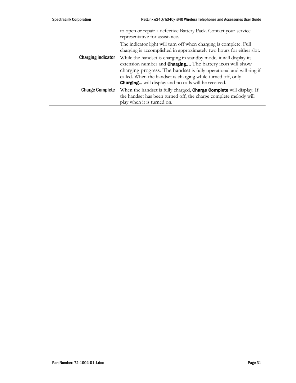 Polycom SpectraLink NetLink DCX100 User Manual | Page 31 / 50