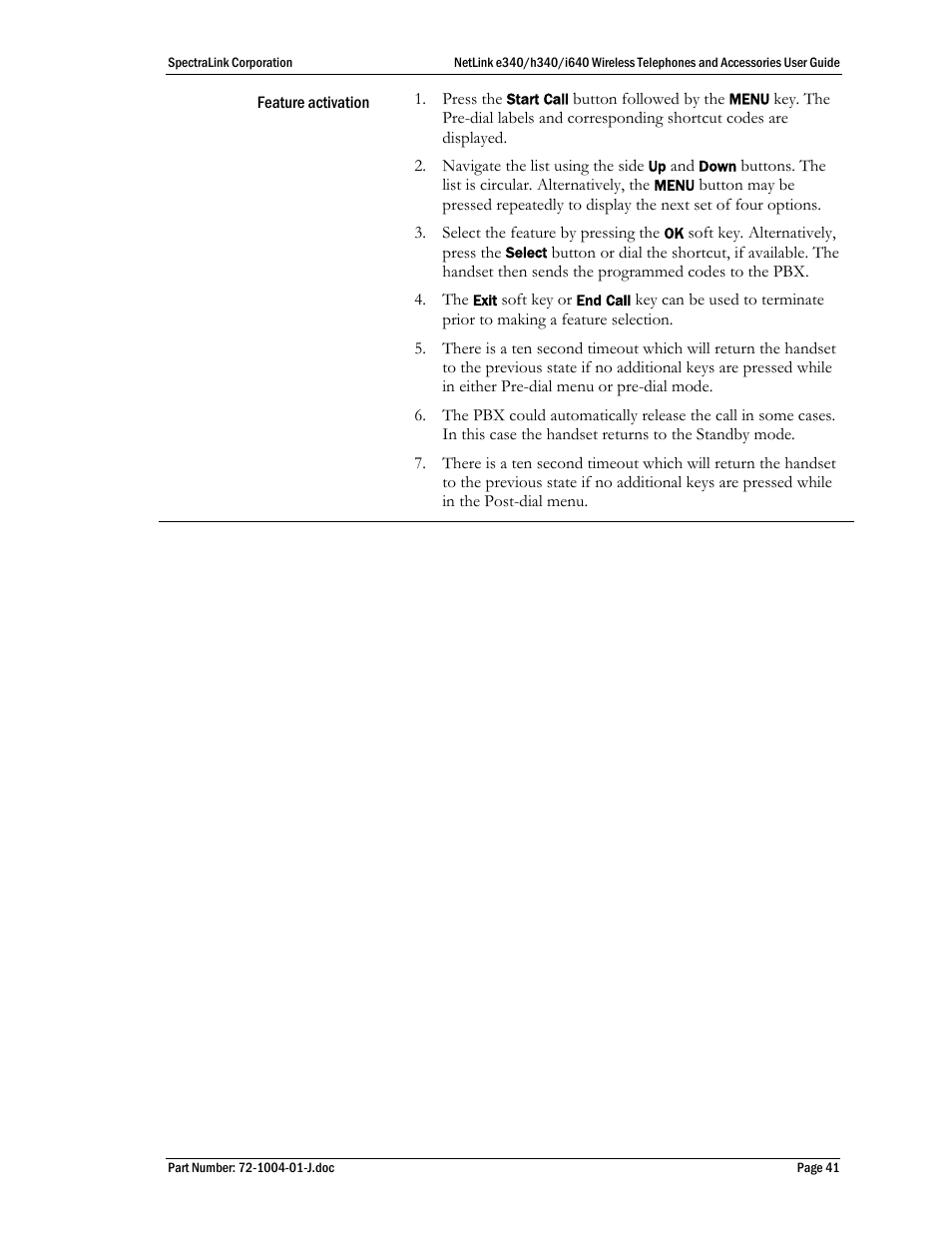 Polycom SpectraLink NetLink DCX100 User Manual | Page 41 / 50