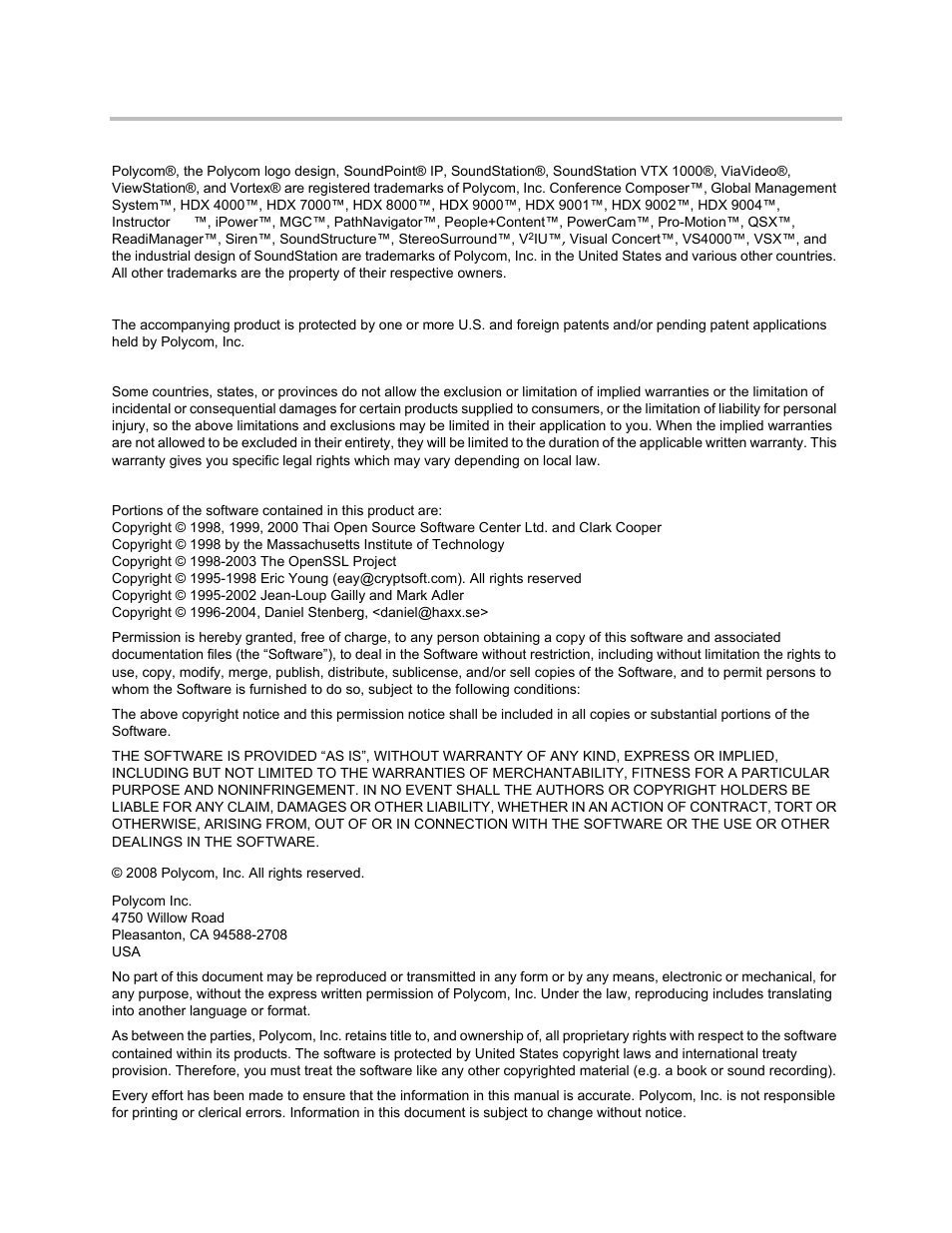 Polycom IP 7000 User Manual | Page 2 / 32