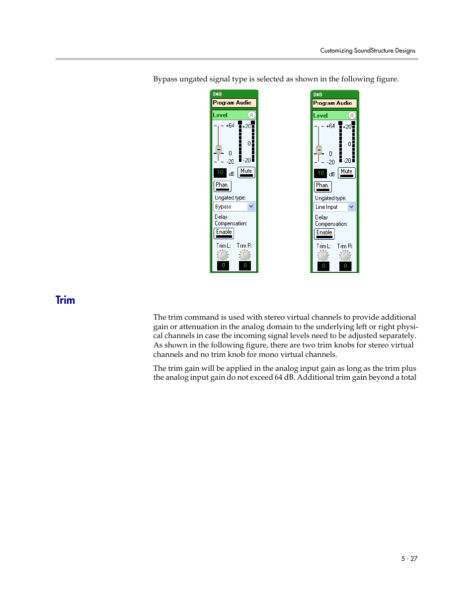 Trim, Trim –27 | Polycom C16 User Manual | Page 107 / 492