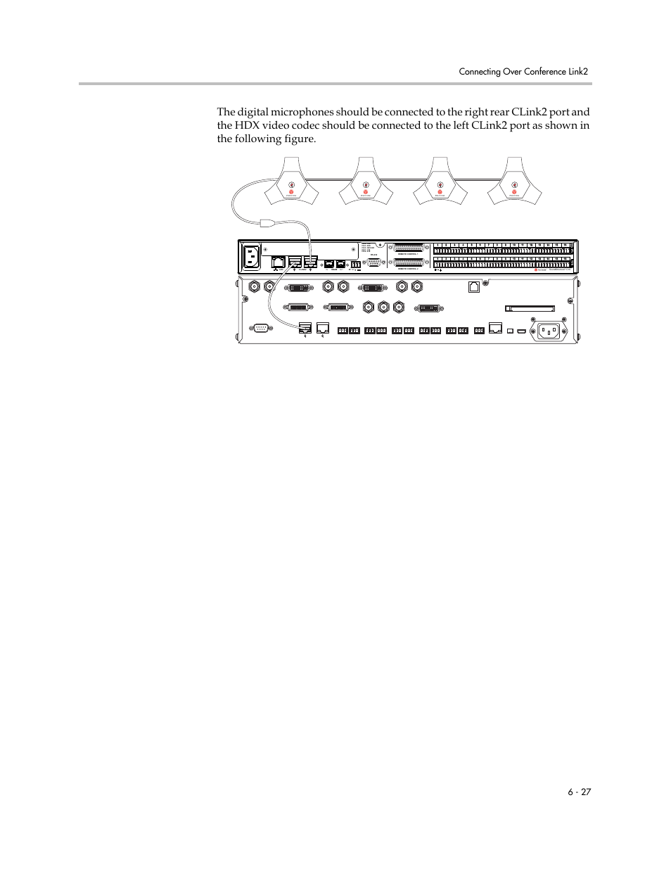 Connecting over conference link2 6 - 27 | Polycom C16 User Manual | Page 175 / 492