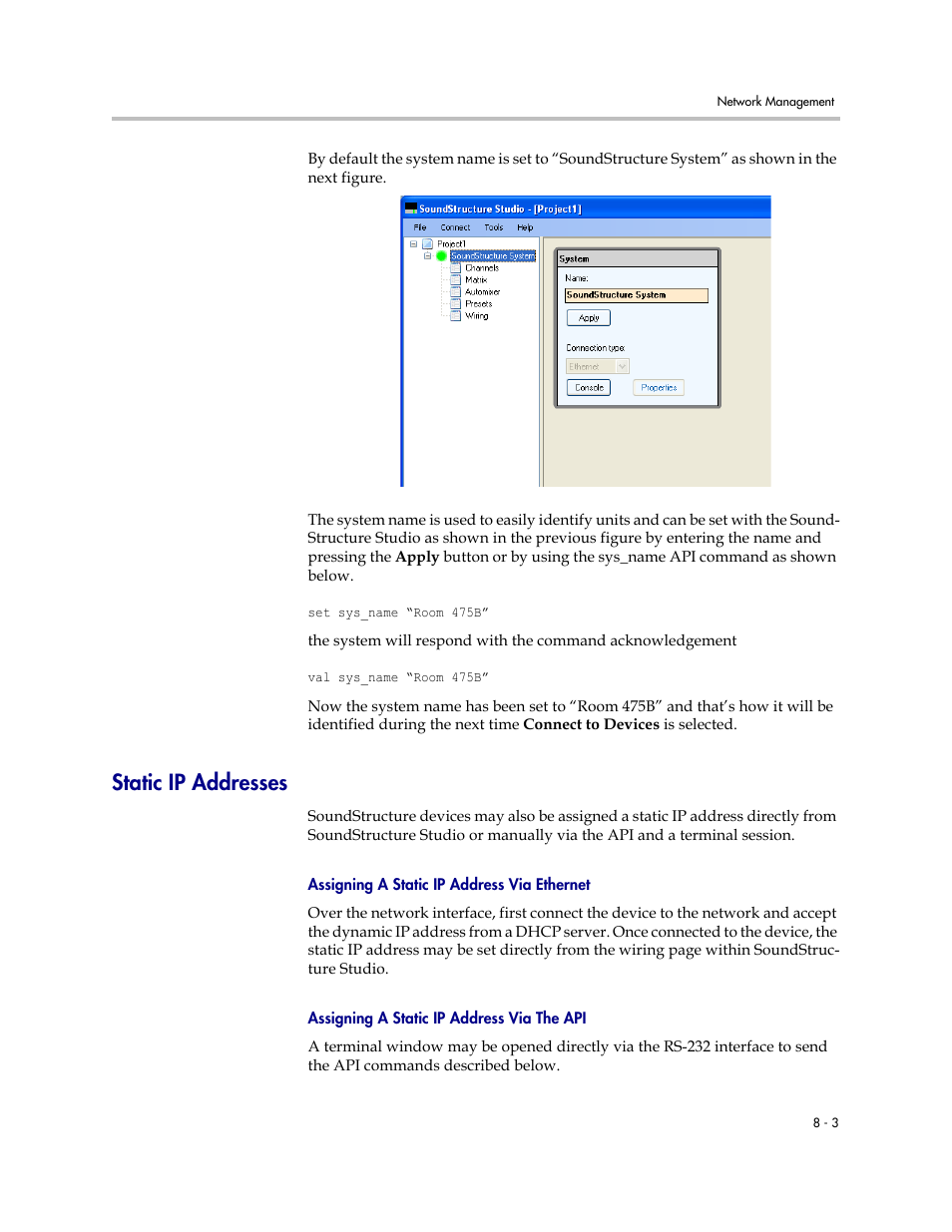 Static ip addresses, Assigning a static ip address via ethernet, Assigning a static ip address via the api | Static ip addresses –3 | Polycom C16 User Manual | Page 209 / 492