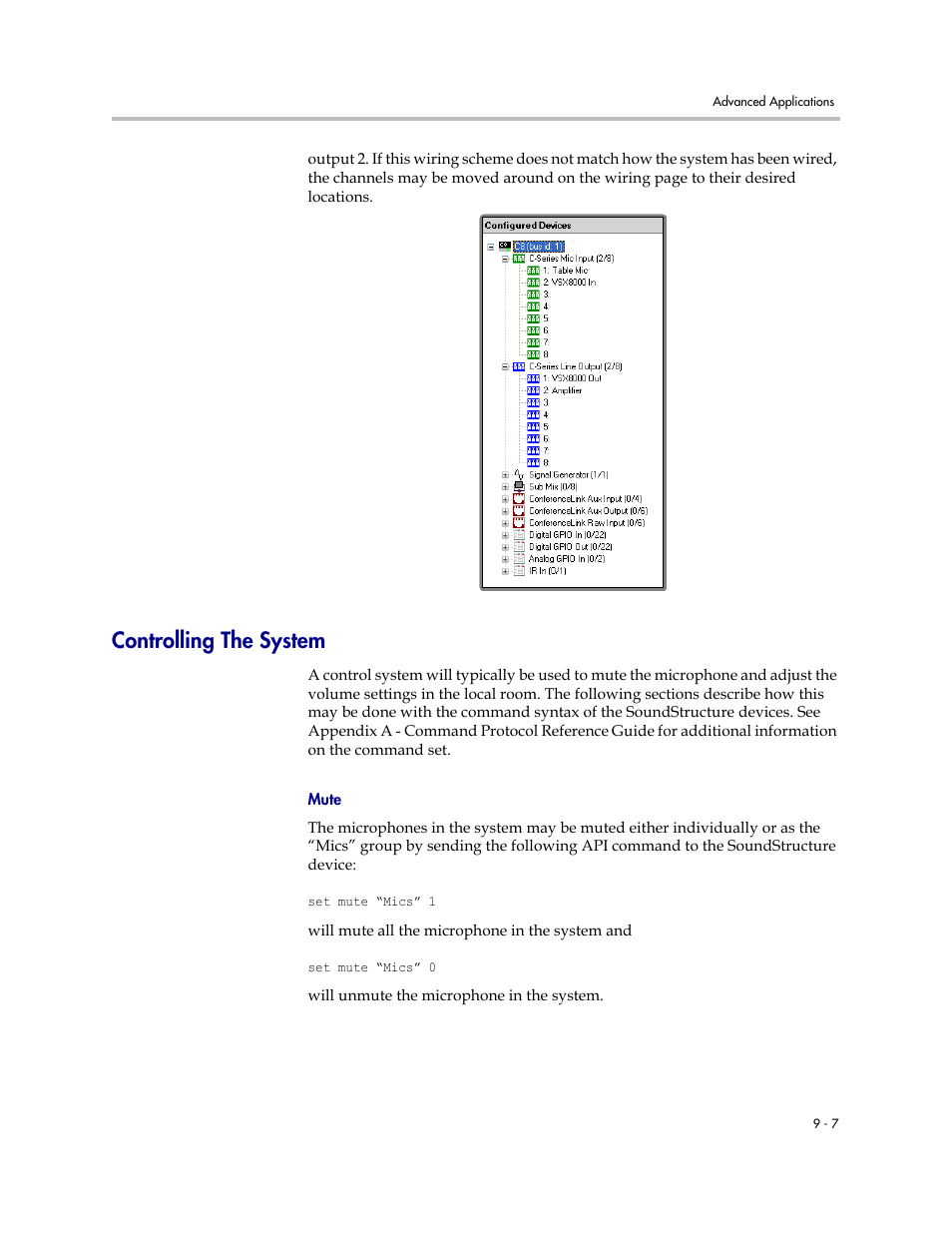 Controlling the system, Mute, Controlling the system –7 | Polycom C16 User Manual | Page 223 / 492