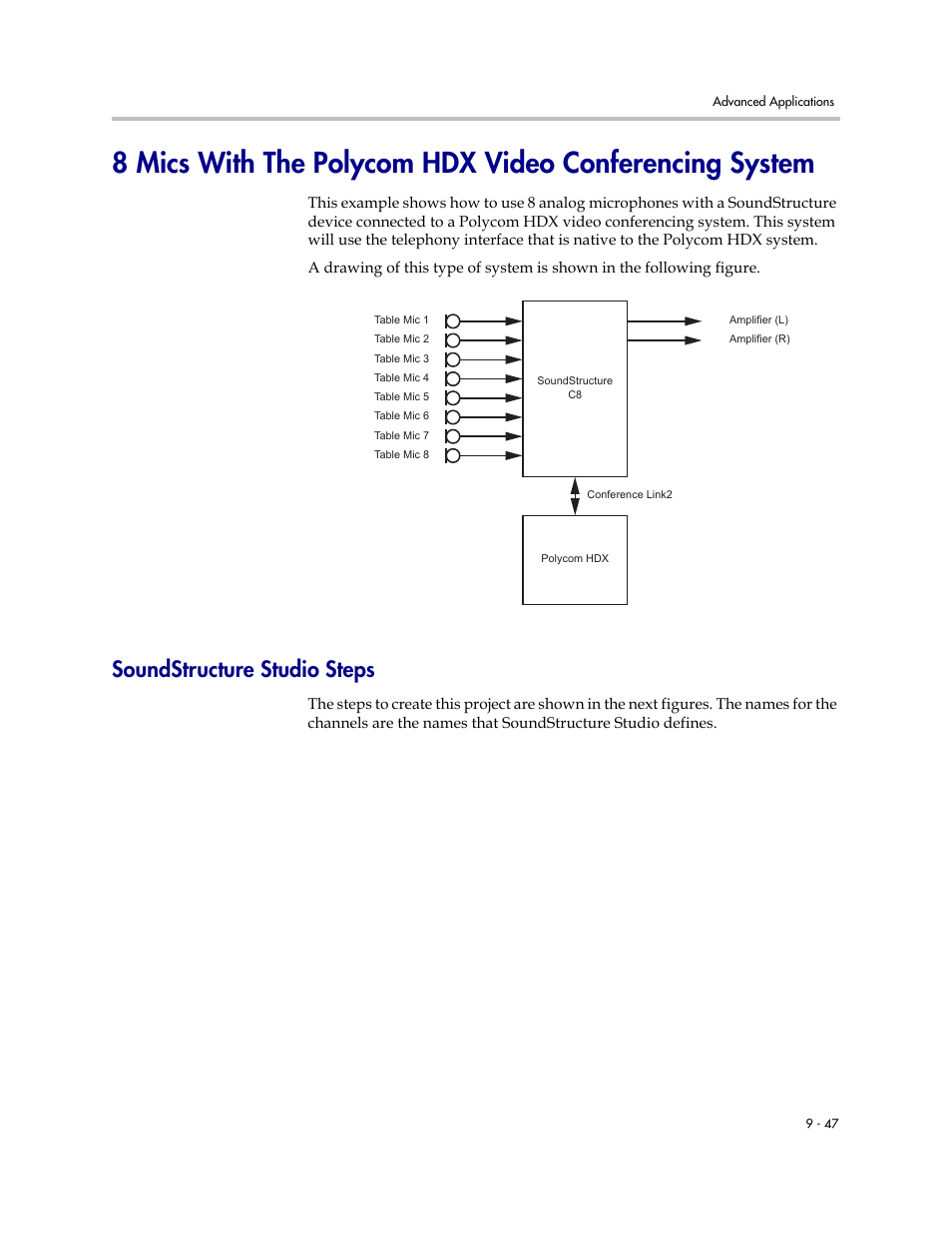 Soundstructure studio steps, Soundstructure studio steps –47 | Polycom C16 User Manual | Page 263 / 492