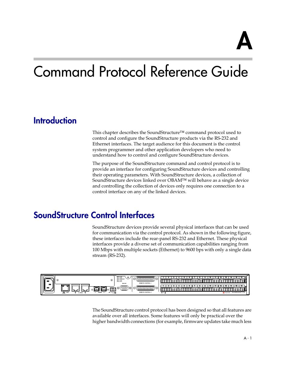 Command protocol reference guide, Introduction, Soundstructure control interfaces | Polycom C16 User Manual | Page 343 / 492