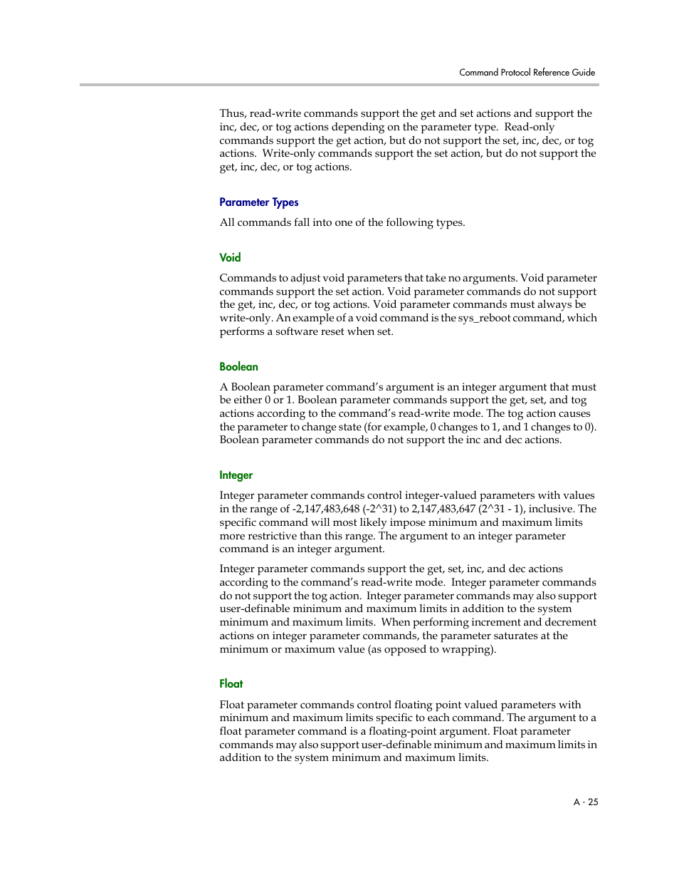 Parameter types | Polycom C16 User Manual | Page 367 / 492