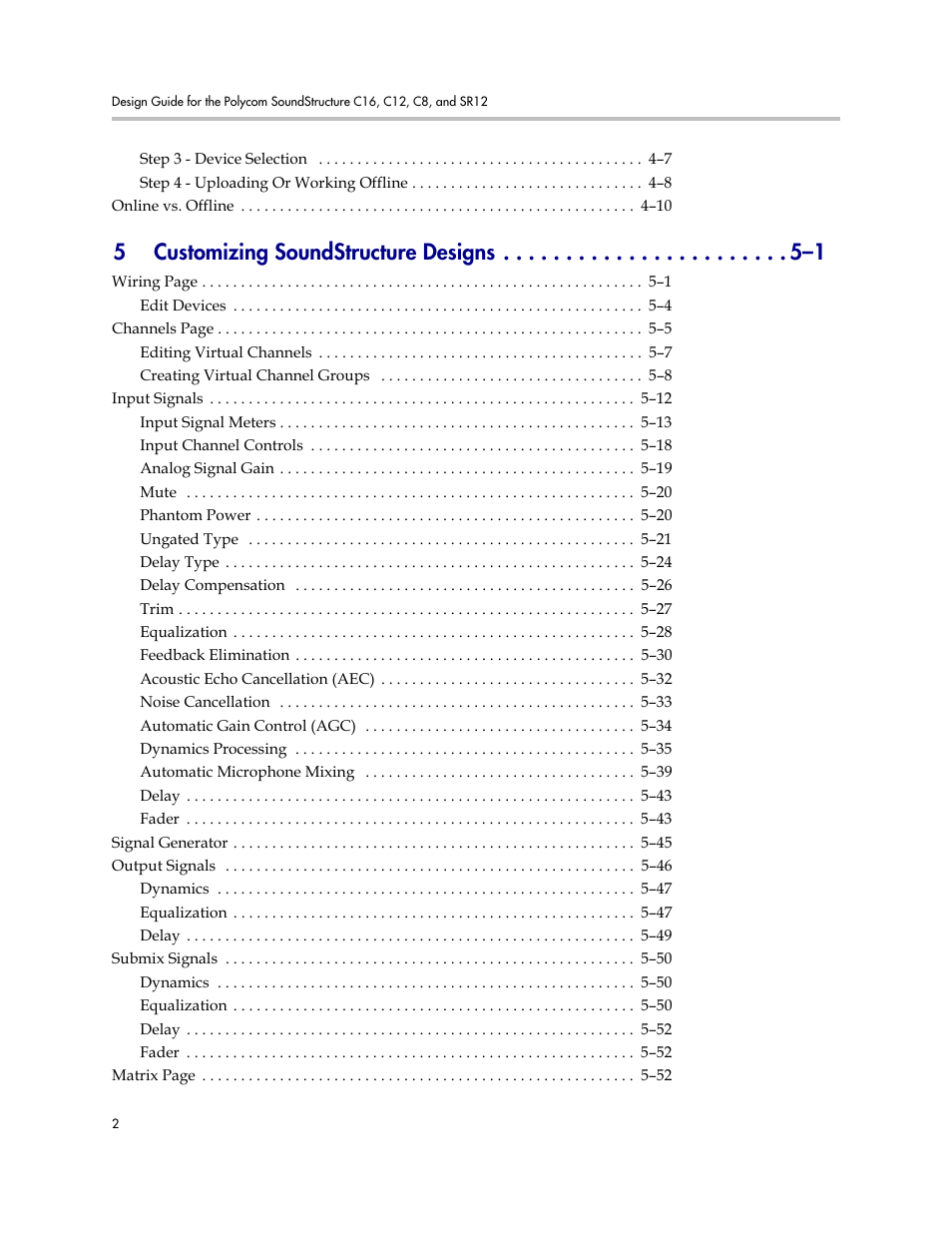 5customizing soundstructure designs –1 | Polycom C16 User Manual | Page 4 / 492