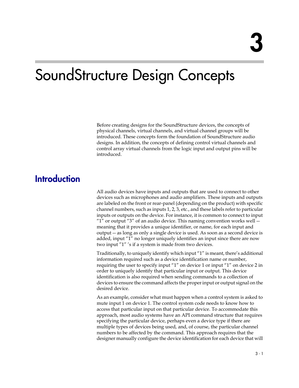 Soundstructure design concepts, Introduction, Soundstructure design concepts –1 | Introduction –1 | Polycom C16 User Manual | Page 45 / 492