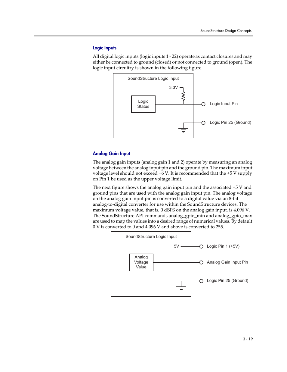 Logic inputs, Analog gain input | Polycom C16 User Manual | Page 63 / 492