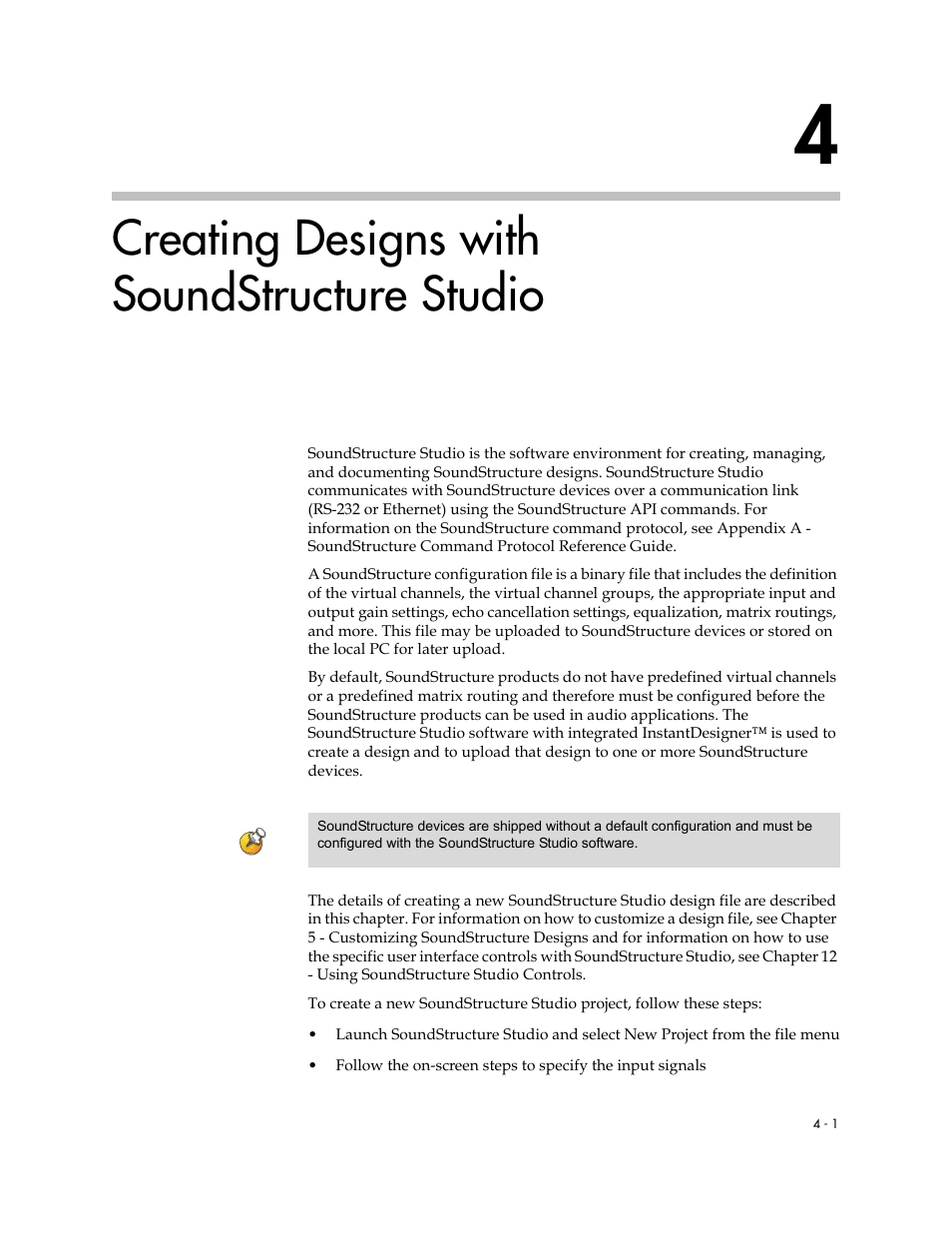 Creating designs with soundstructure studio, Creating designs with soundstructure studio –1 | Polycom C16 User Manual | Page 69 / 492