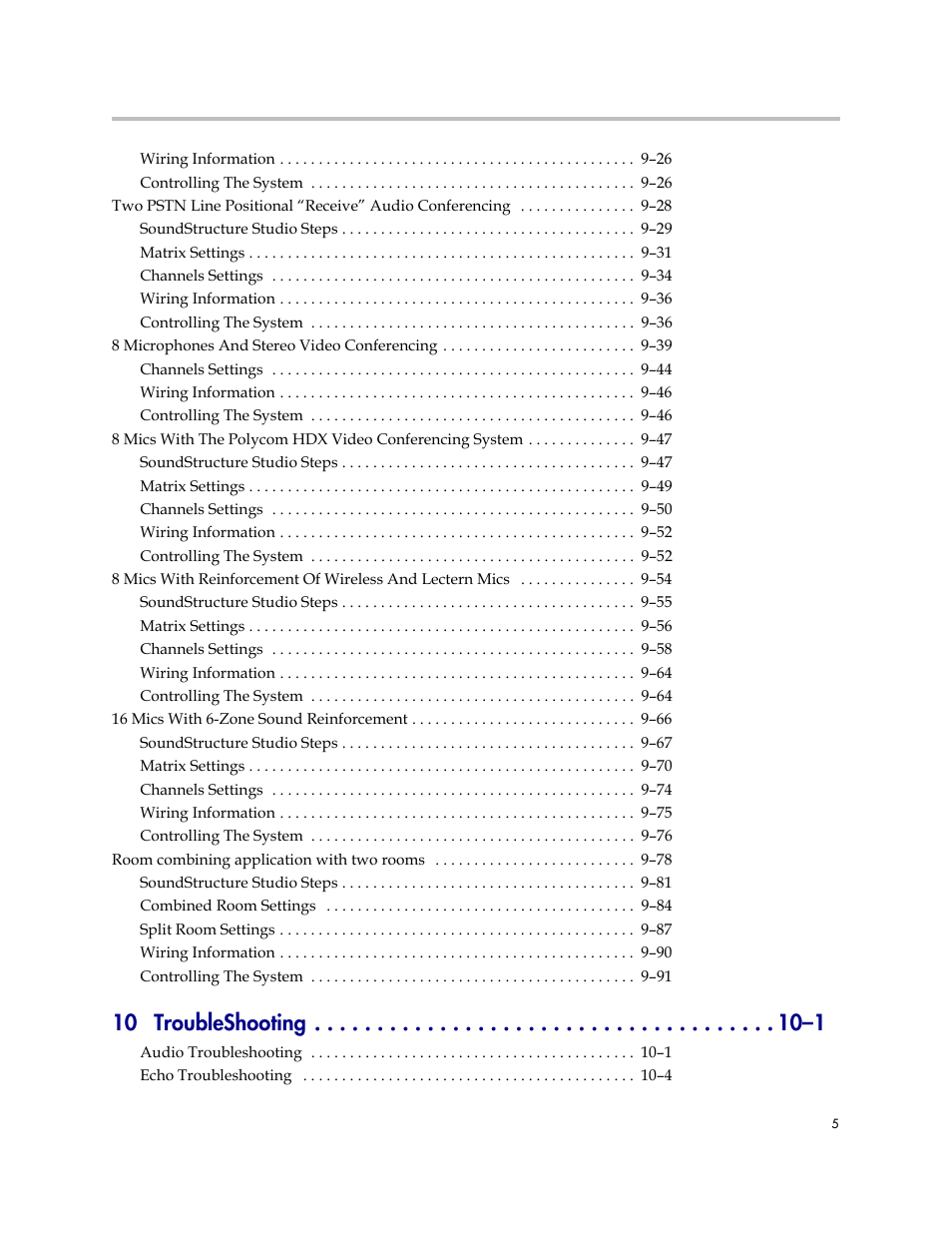 10 troubleshooting –1 | Polycom C16 User Manual | Page 7 / 492
