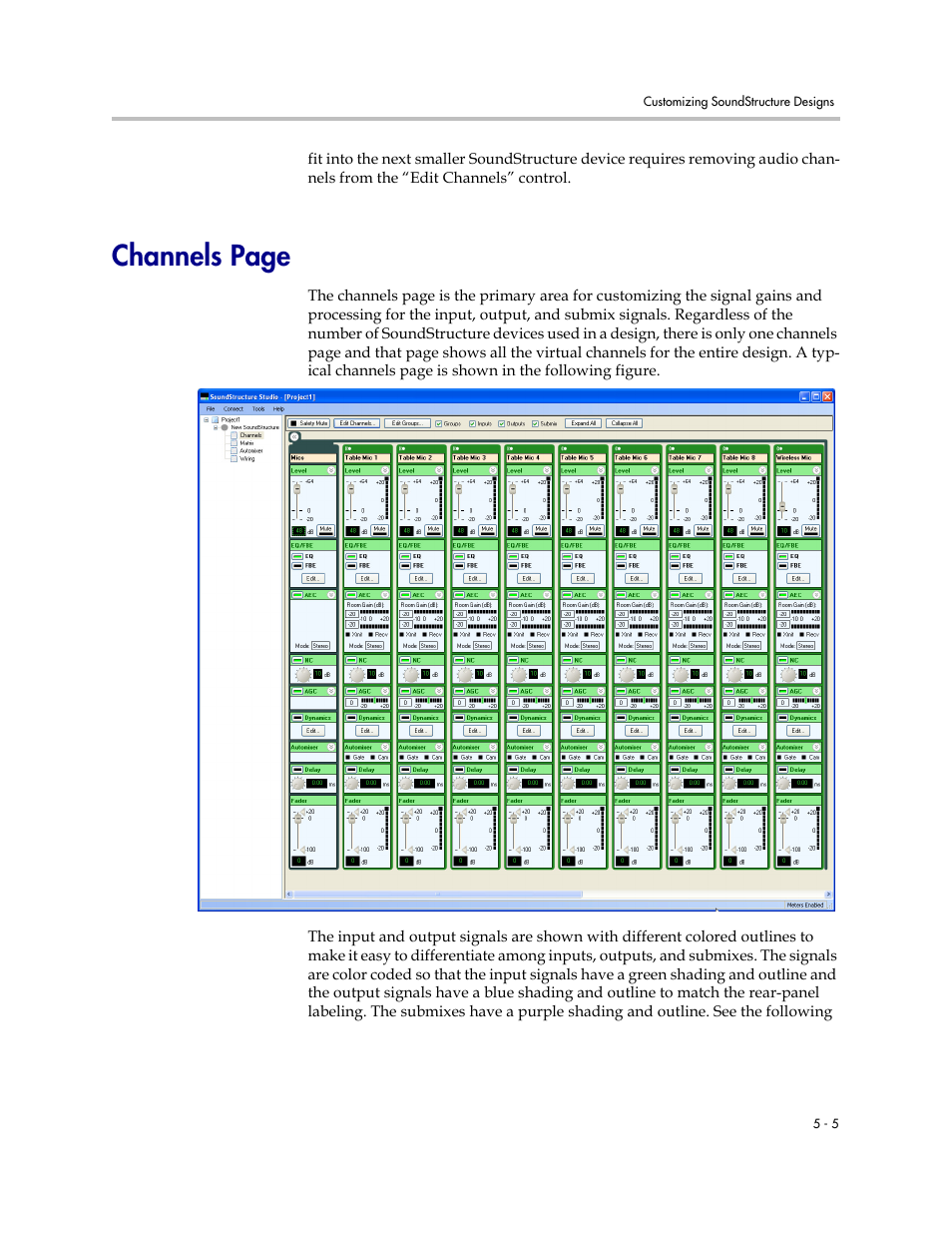 Channels page | Polycom C16 User Manual | Page 85 / 492