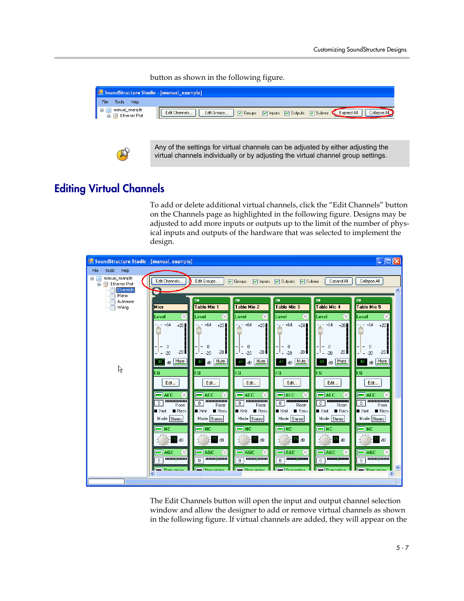 Editing virtual channels, Editing virtual channels –7 | Polycom C16 User Manual | Page 87 / 492