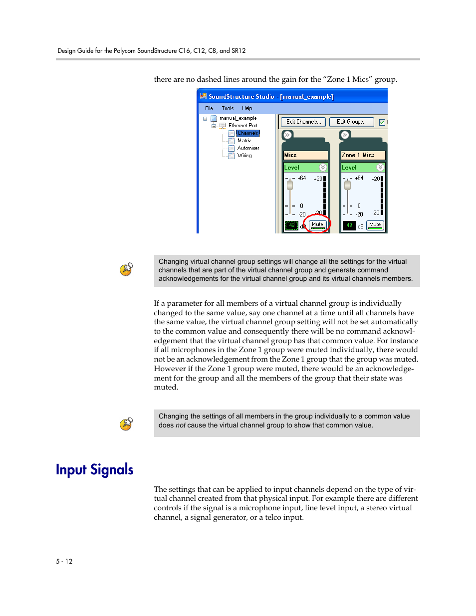 Input signals, Input signals –12 | Polycom C16 User Manual | Page 92 / 492