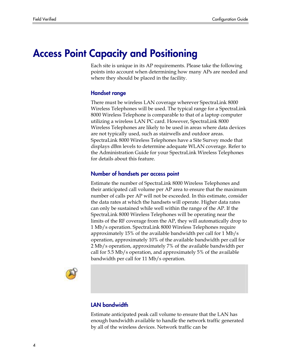 Access point capacity and positioning | Polycom INTERMEC WA21 User Manual | Page 4 / 6