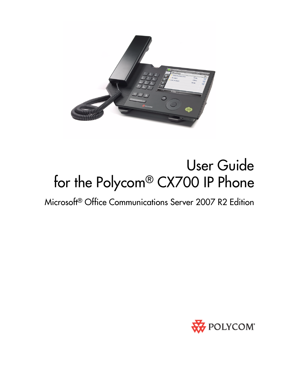 Polycom CX700 User Manual | 62 pages