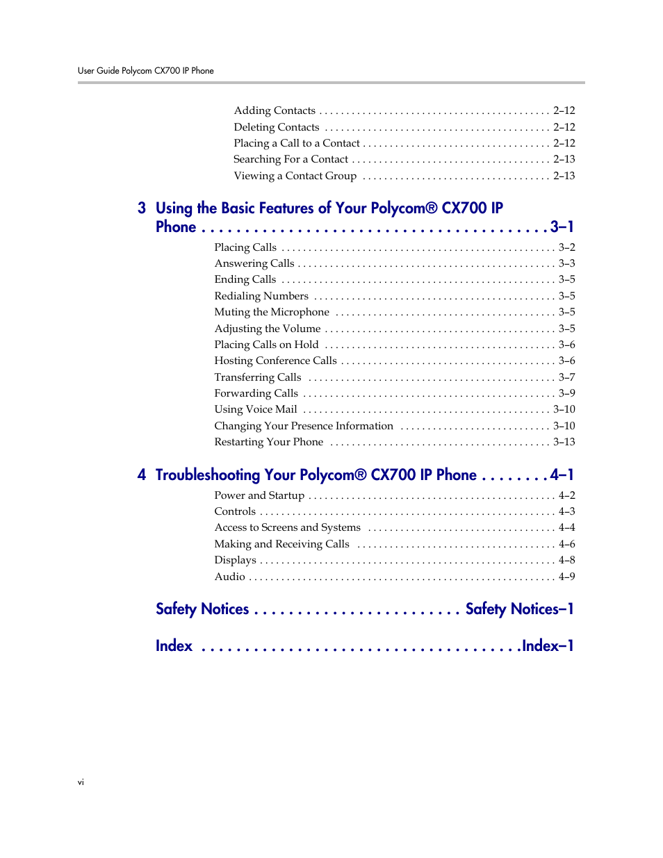 Polycom CX700 User Manual | Page 6 / 62