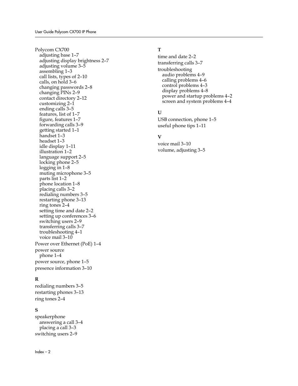 Polycom CX700 User Manual | Page 62 / 62