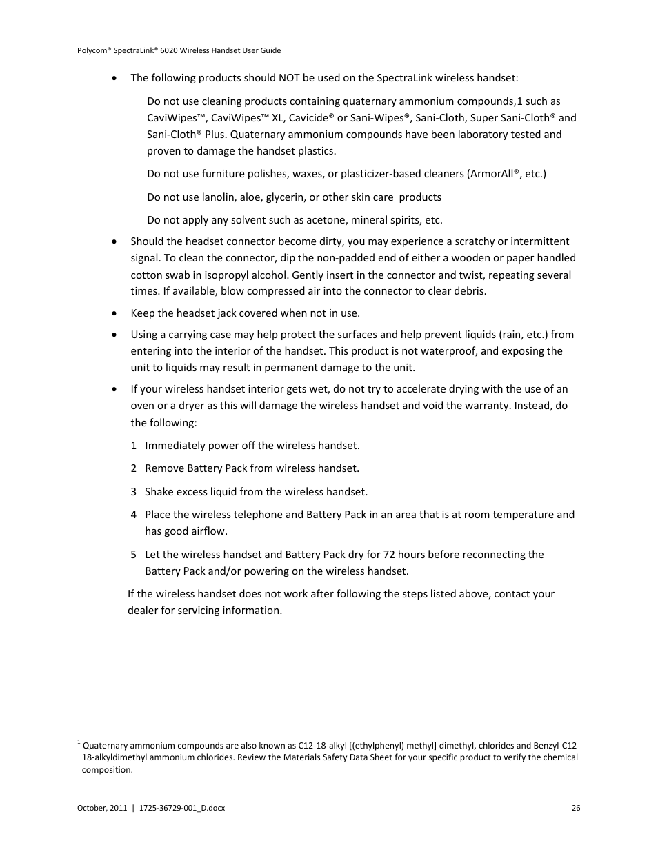 Polycom SpectraLink 1725-36092-001 User Manual | Page 26 / 38