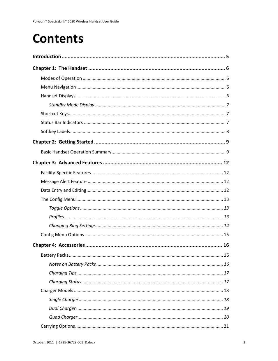 Polycom SpectraLink 1725-36092-001 User Manual | Page 3 / 38