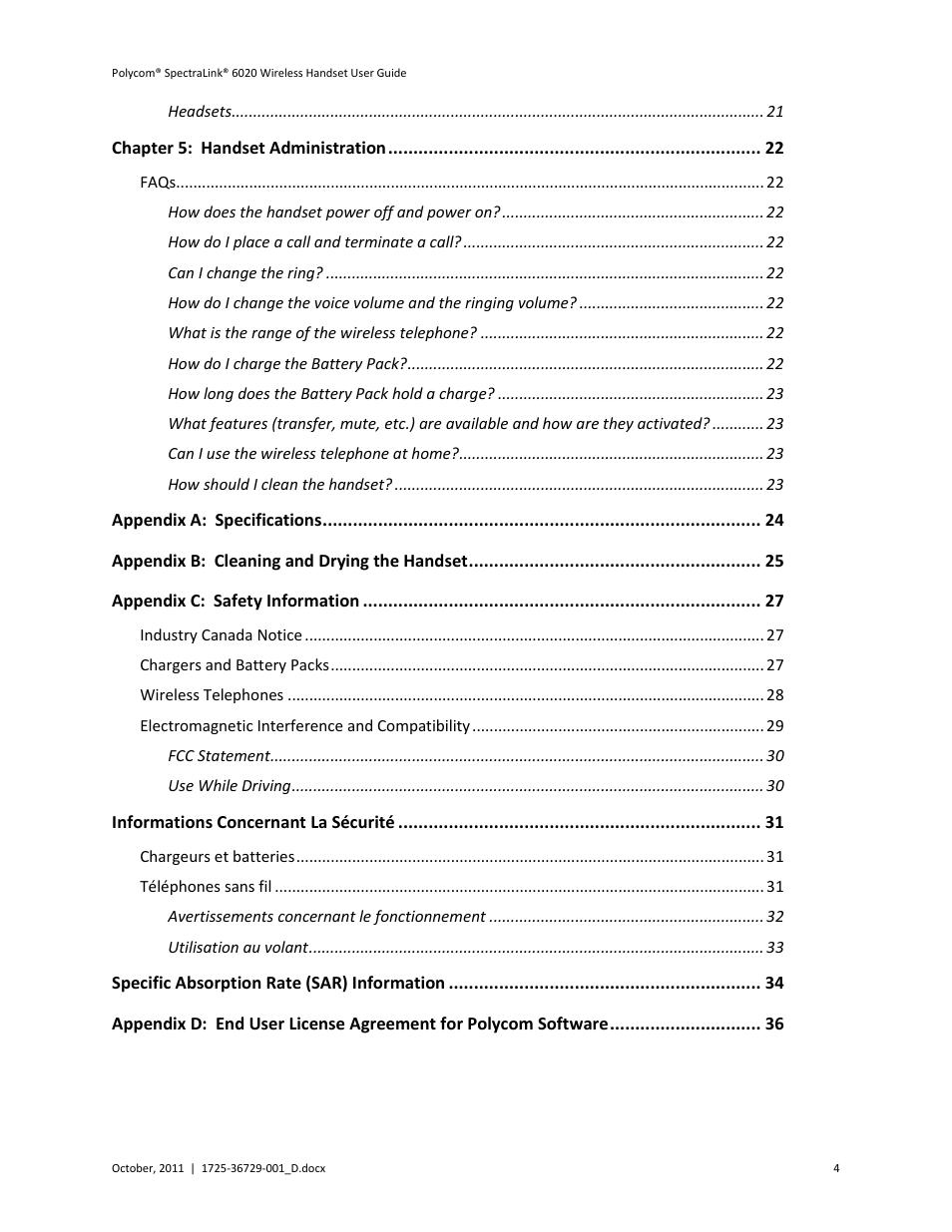 Polycom SpectraLink 1725-36092-001 User Manual | Page 4 / 38