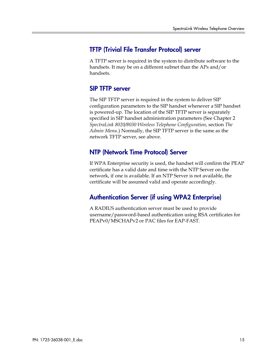 Polycom SpectraLink 8030 User Manual | Page 15 / 131
