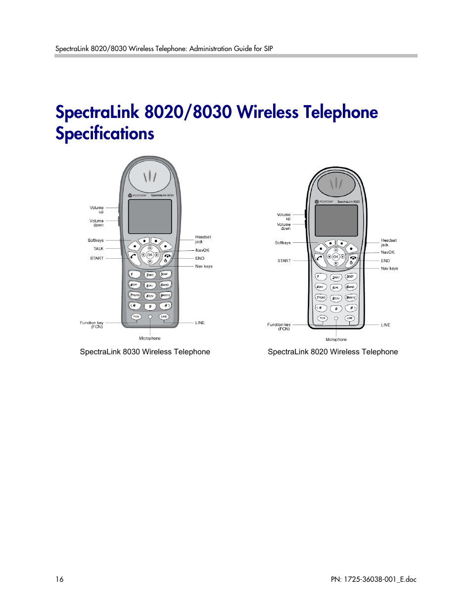 Polycom SpectraLink 8030 User Manual | Page 16 / 131