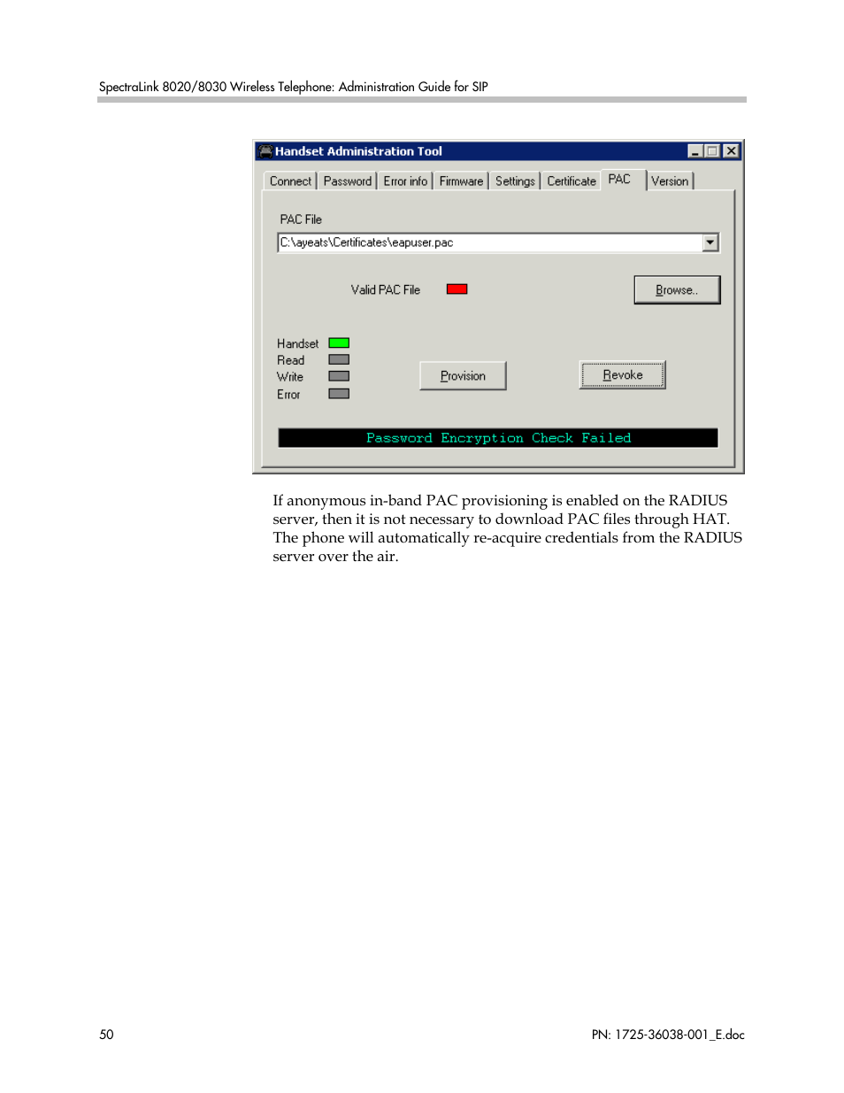 Polycom SpectraLink 8030 User Manual | Page 50 / 131