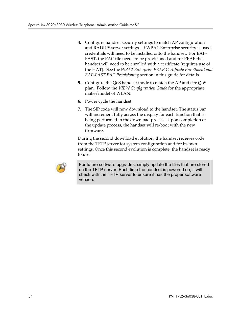 Polycom SpectraLink 8030 User Manual | Page 54 / 131