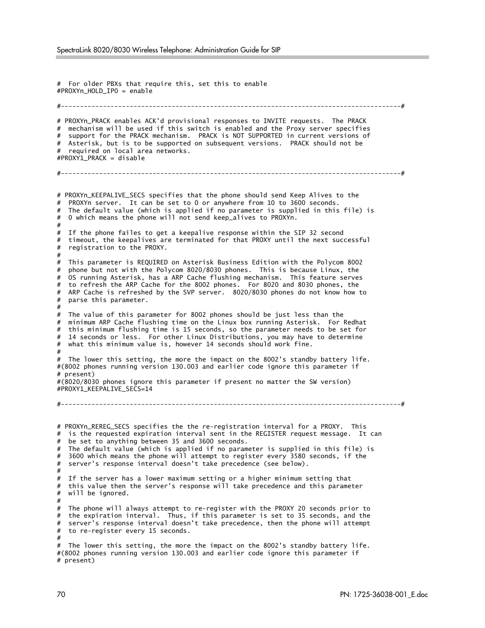 Polycom SpectraLink 8030 User Manual | Page 70 / 131