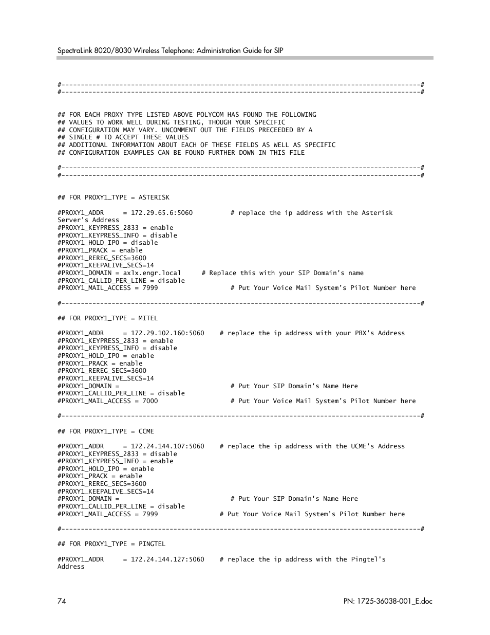 Polycom SpectraLink 8030 User Manual | Page 74 / 131