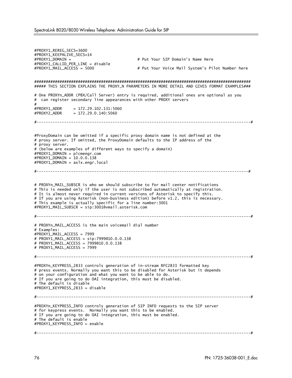 Polycom SpectraLink 8030 User Manual | Page 76 / 131