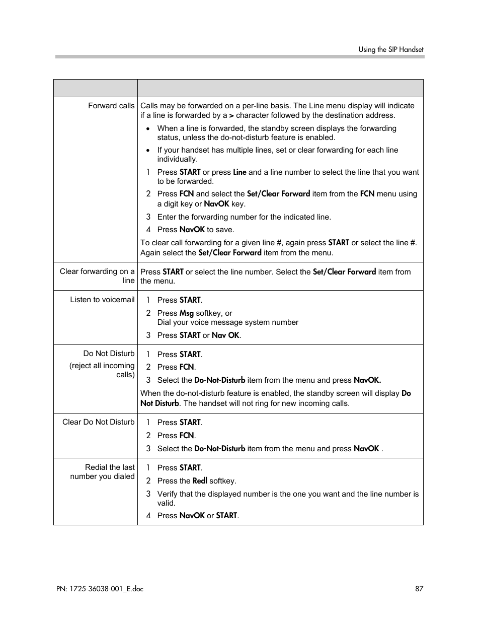 Polycom SpectraLink 8030 User Manual | Page 87 / 131