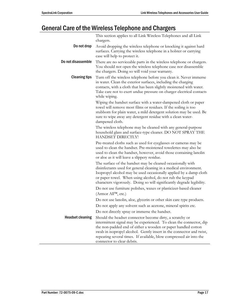 Polycom SpectraLink PTC400 User Manual | Page 18 / 25