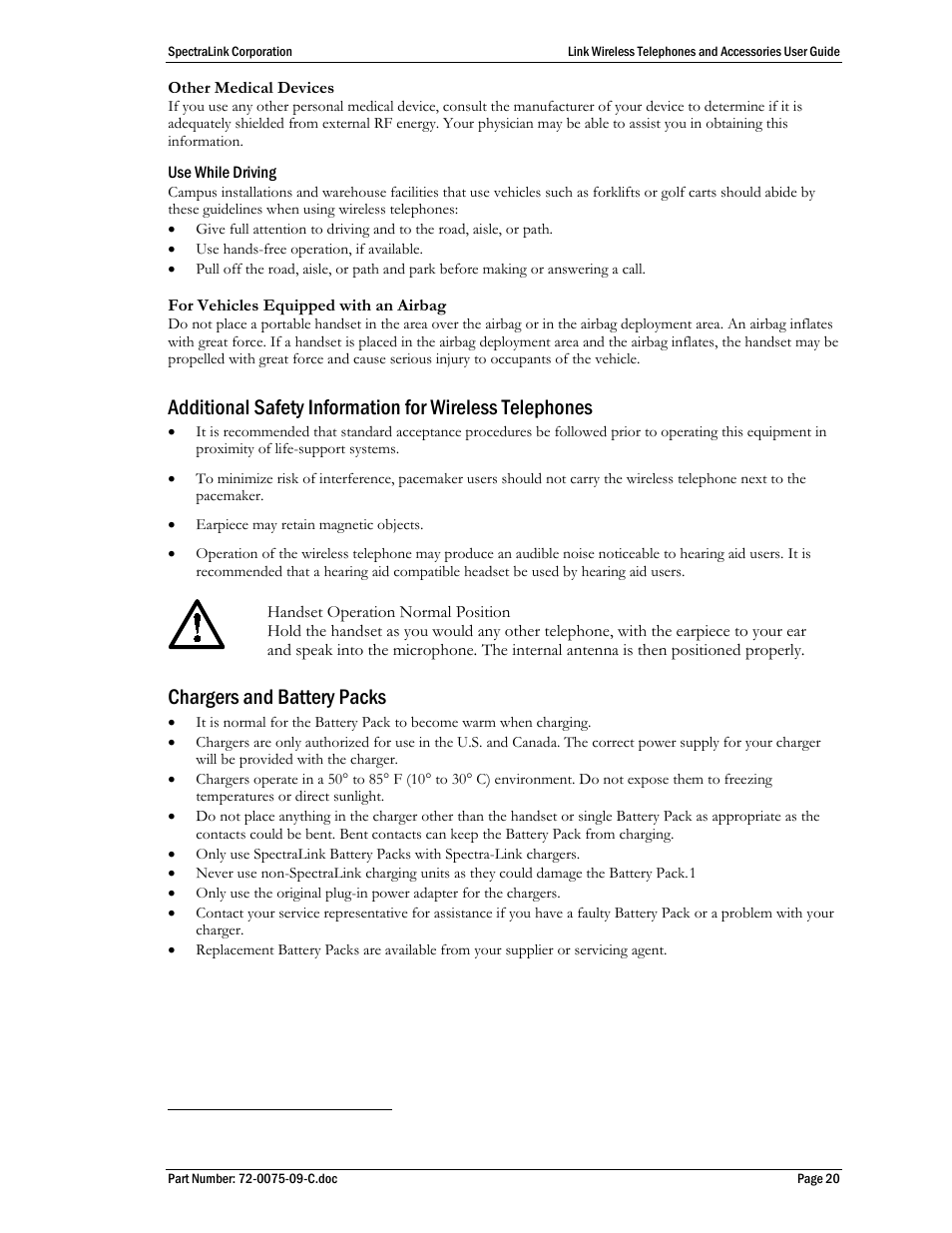 Chargers and battery packs | Polycom SpectraLink PTC400 User Manual | Page 21 / 25