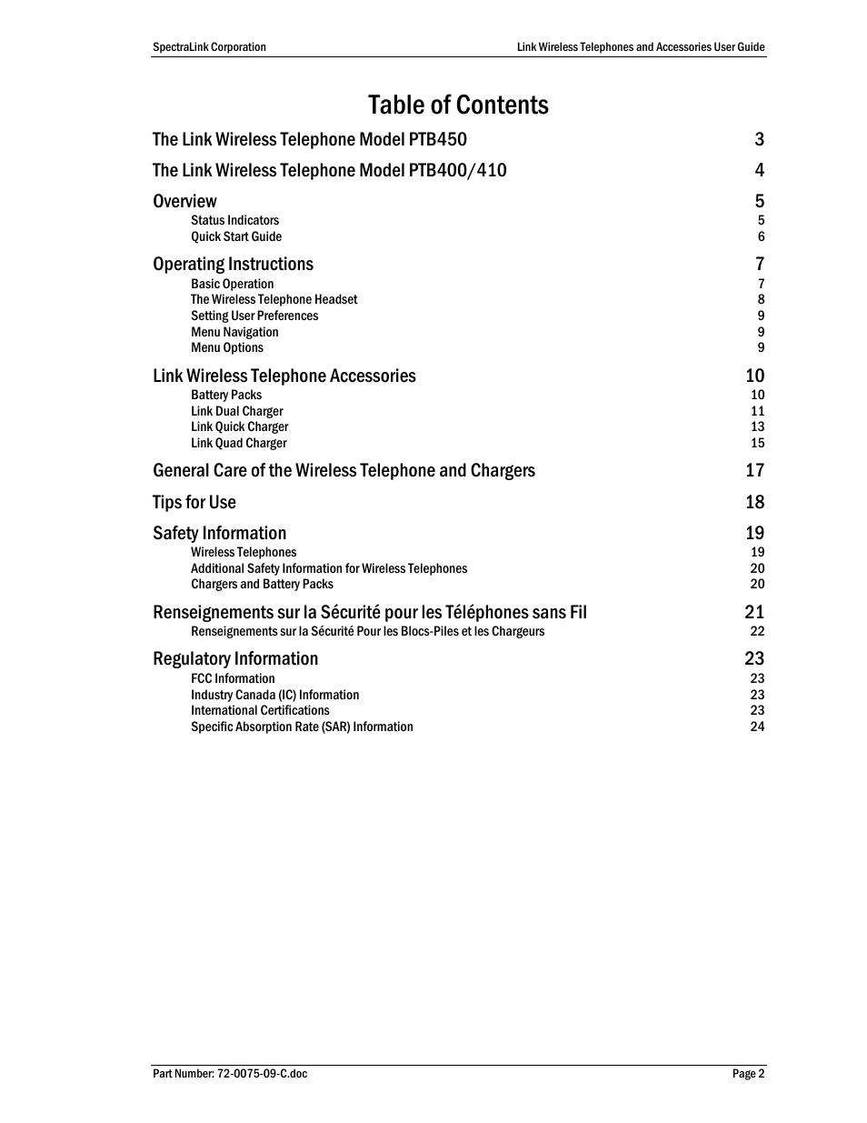 Polycom SpectraLink PTC400 User Manual | Page 3 / 25