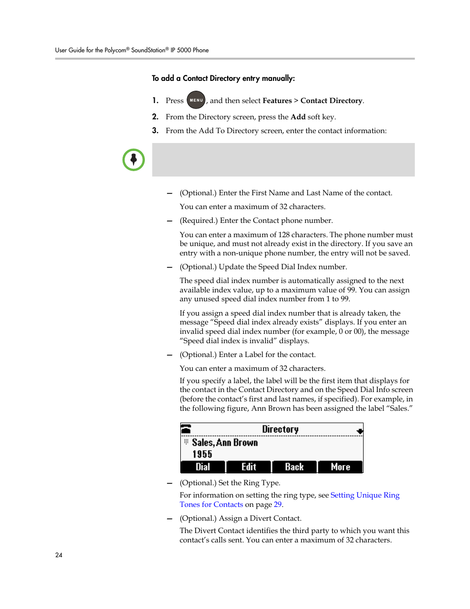 Polycom SoundStation IP 5000 User Manual | Page 28 / 54