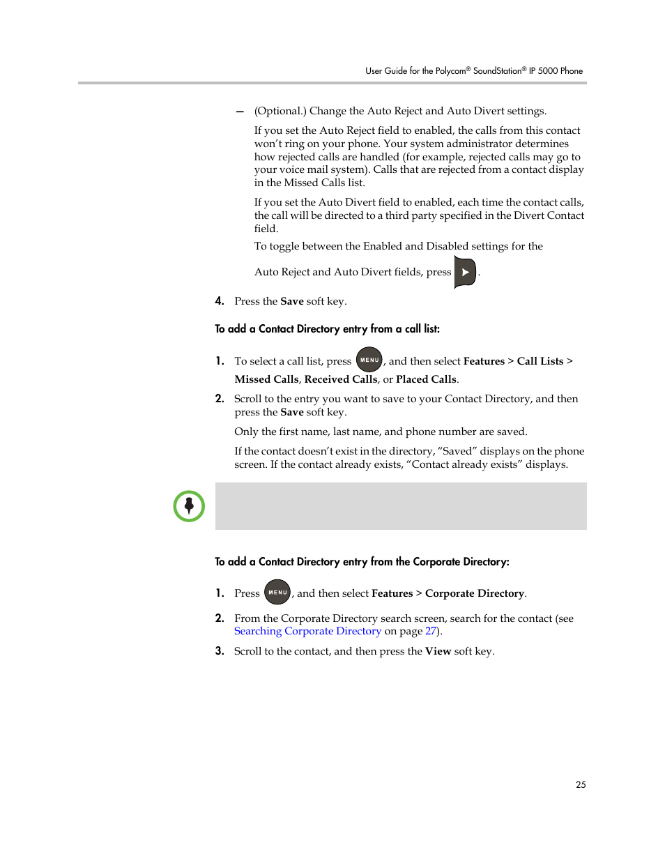 Polycom SoundStation IP 5000 User Manual | Page 29 / 54